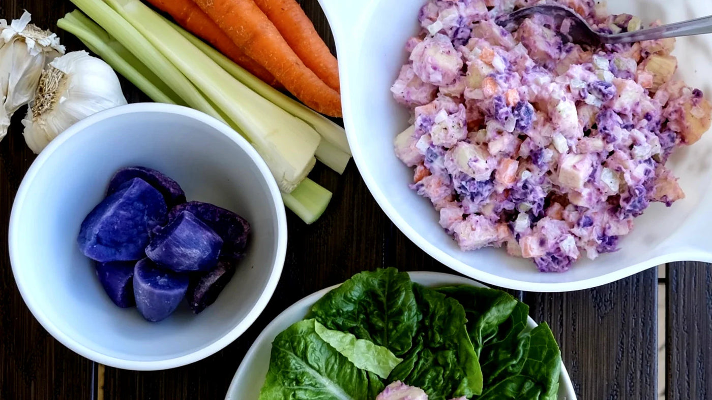 Purple Potatoe Salad