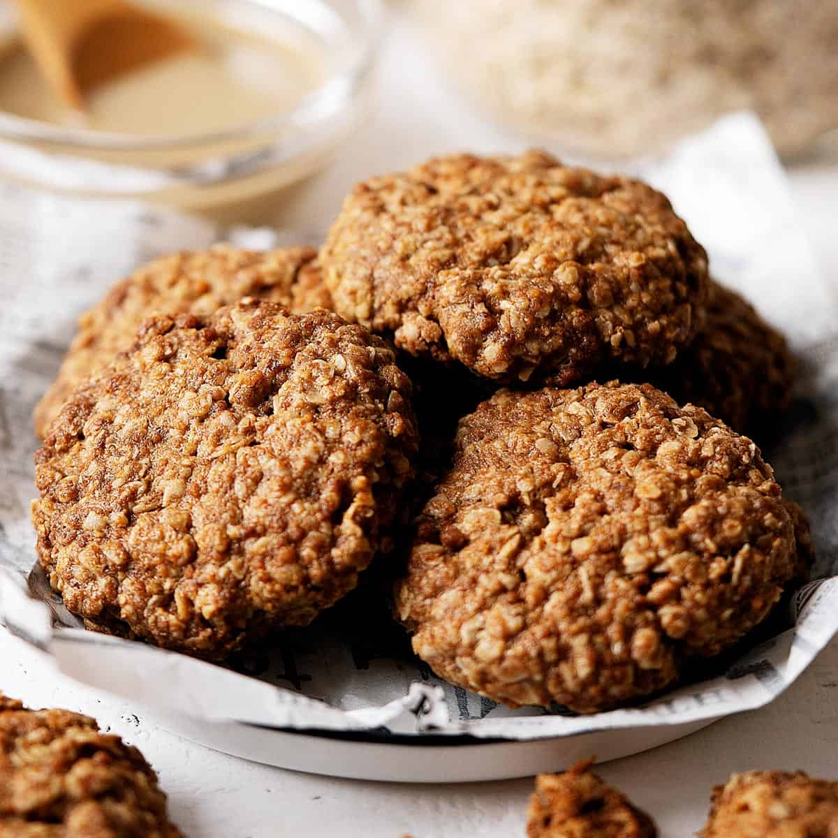 Tahini Oatmeal Cookies